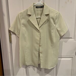 Vintage Cream Short Sleeve Top